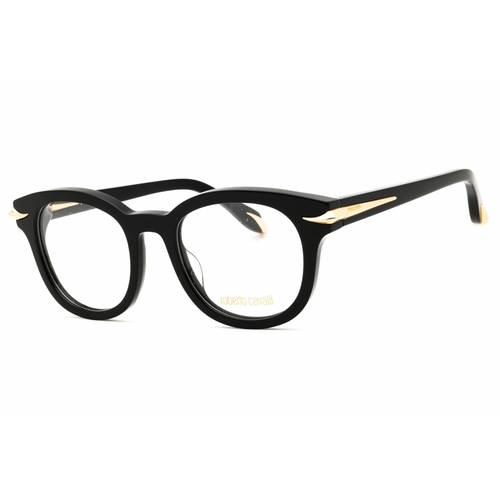 Roberto Cavalli VRC044M Eyeglasses Black Acetate Round